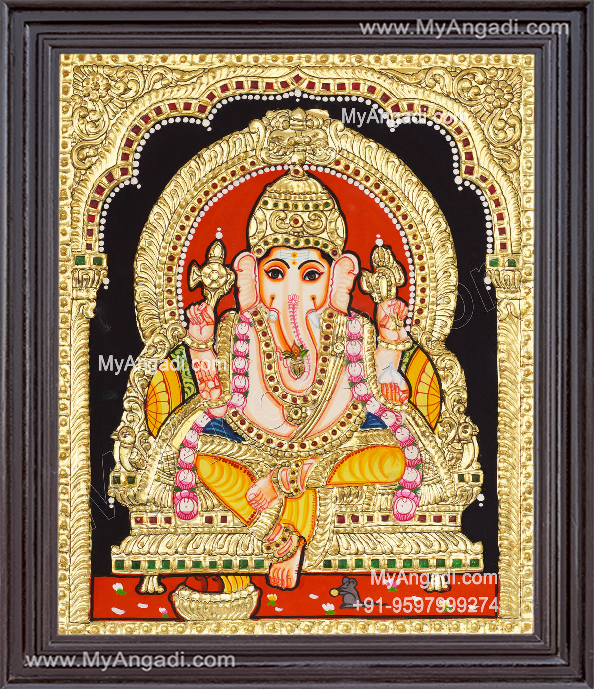 Ganapathi Tanjore Painting