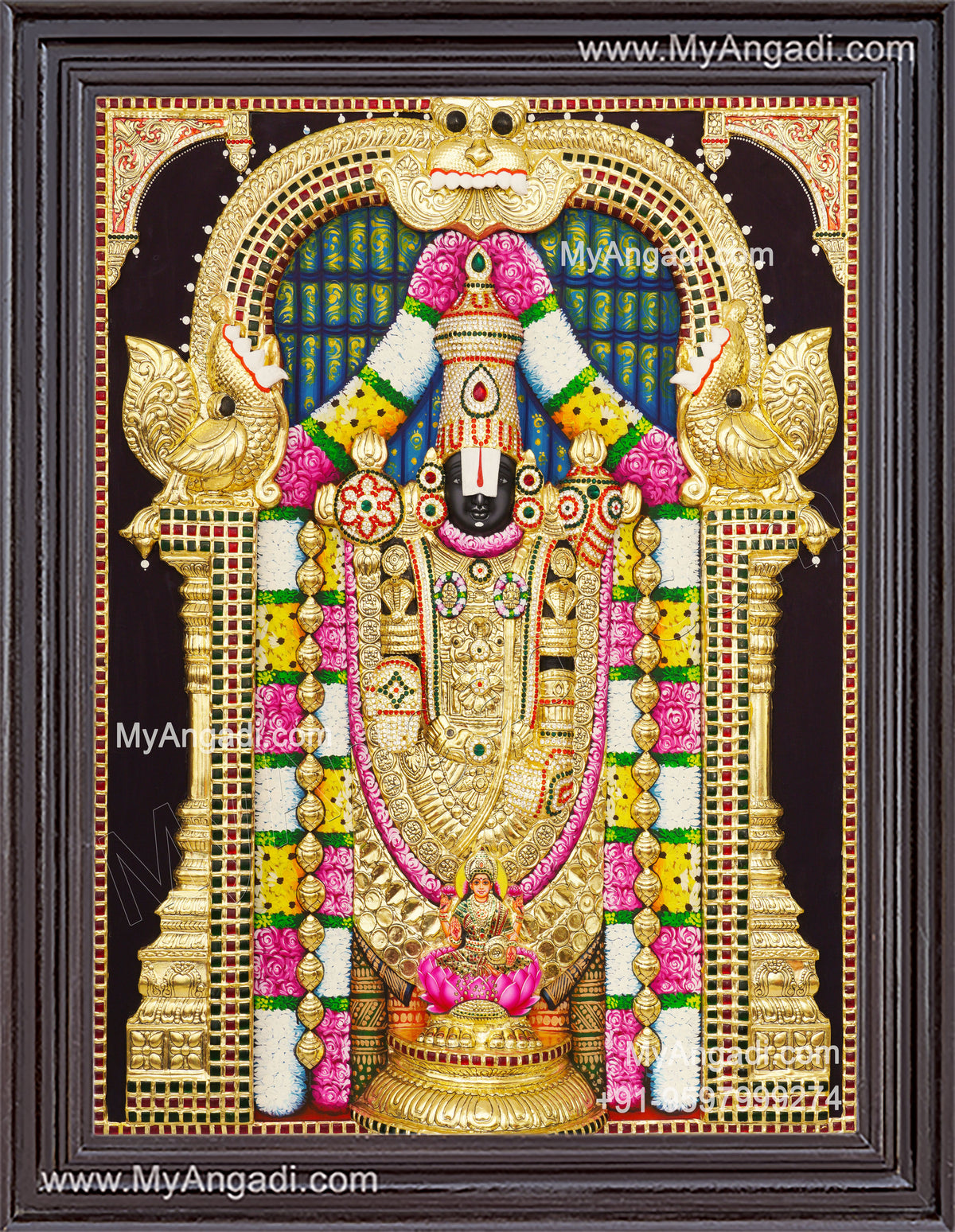 Balaji 3d Tanjore Painting