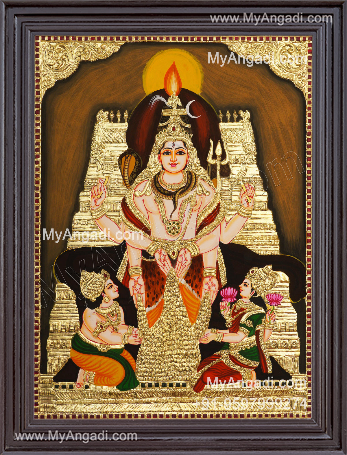 Iswarya Eswarar LakshmiTanjore Painting