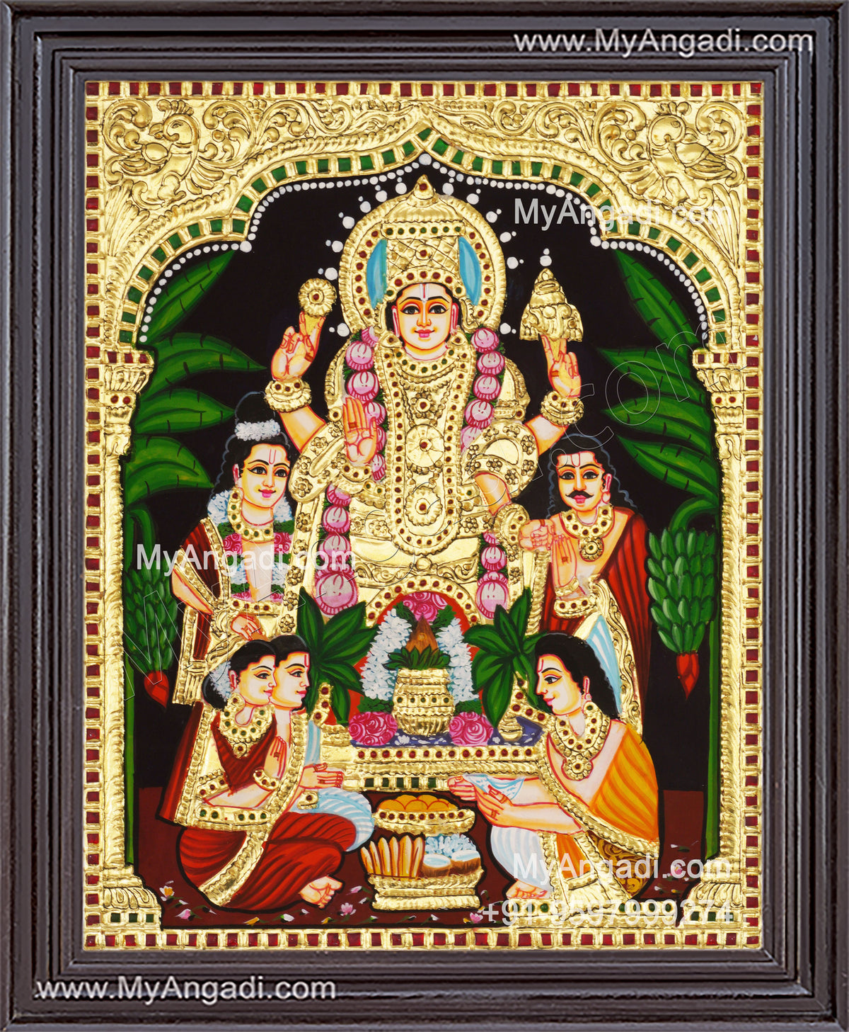 Sathyanarayana Tanjore Painting