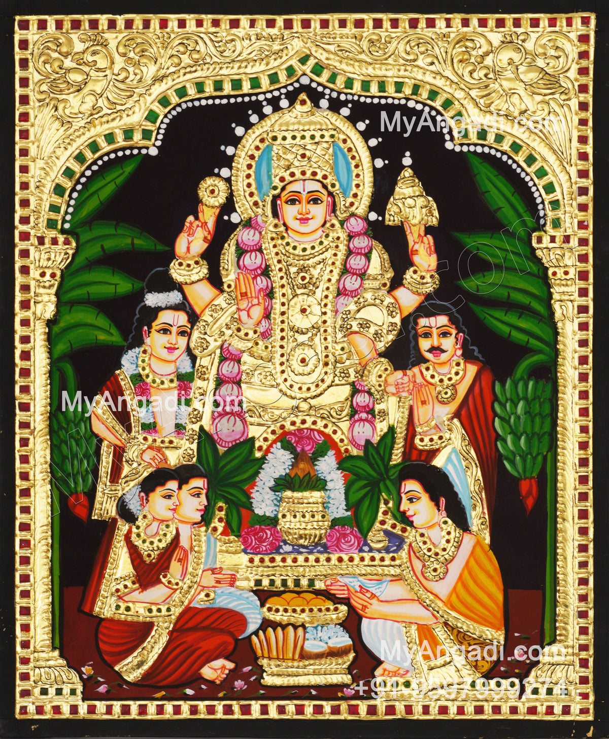 Sathyanarayana Tanjore Painting