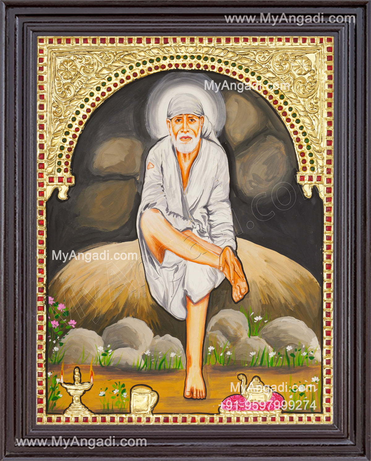 Saibaba Tanjore Painting