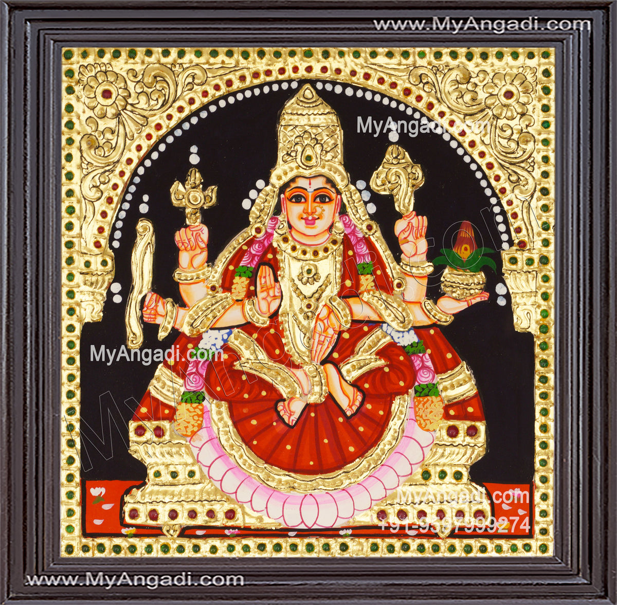Dhana Lakshmi Ashtlakshmi Tanjore Painting