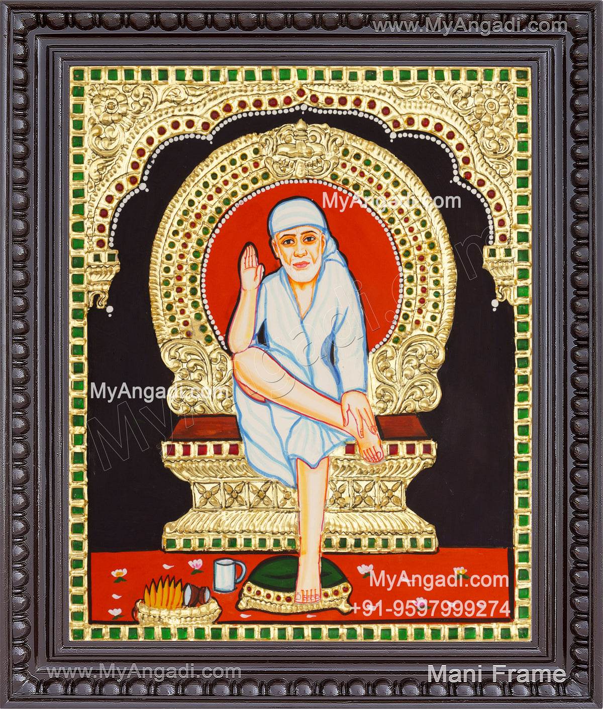 Saibaba Tanjore Painting