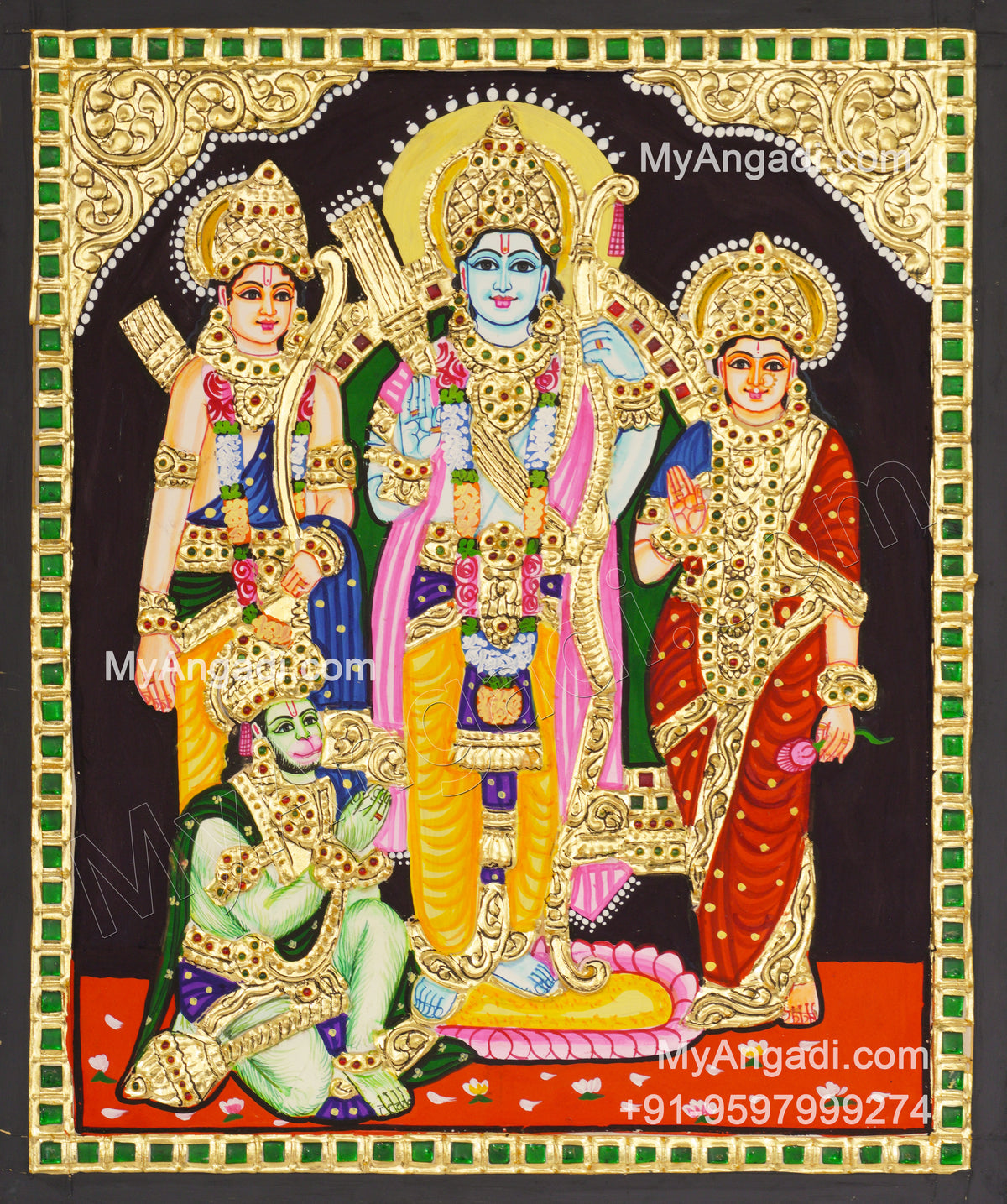 Ram Darbar Tanjore Painting