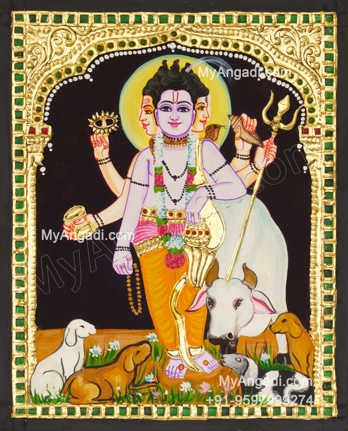 Dattatreya Tanjore Painting