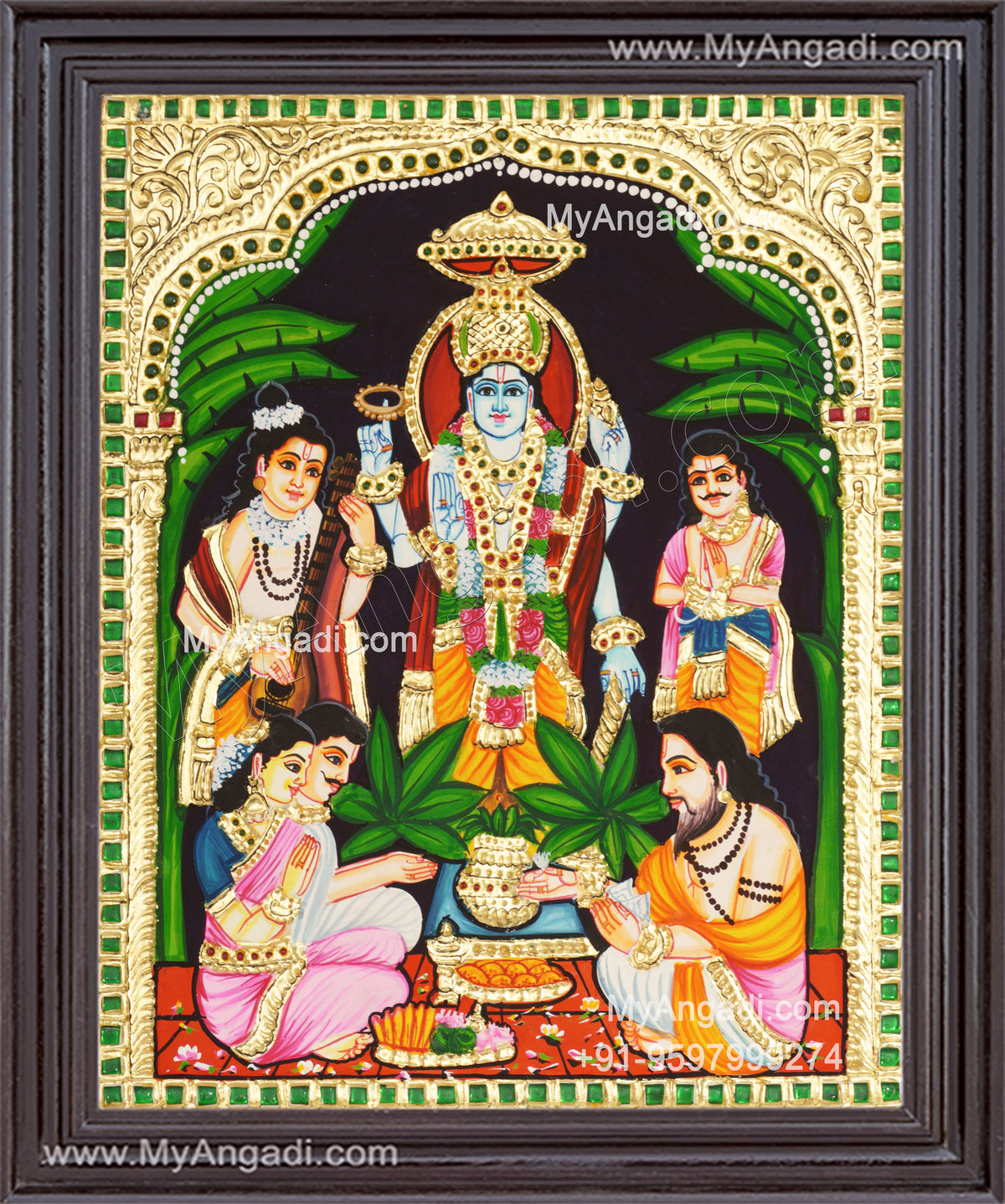 Sathyanarayana Tanjore Painting
