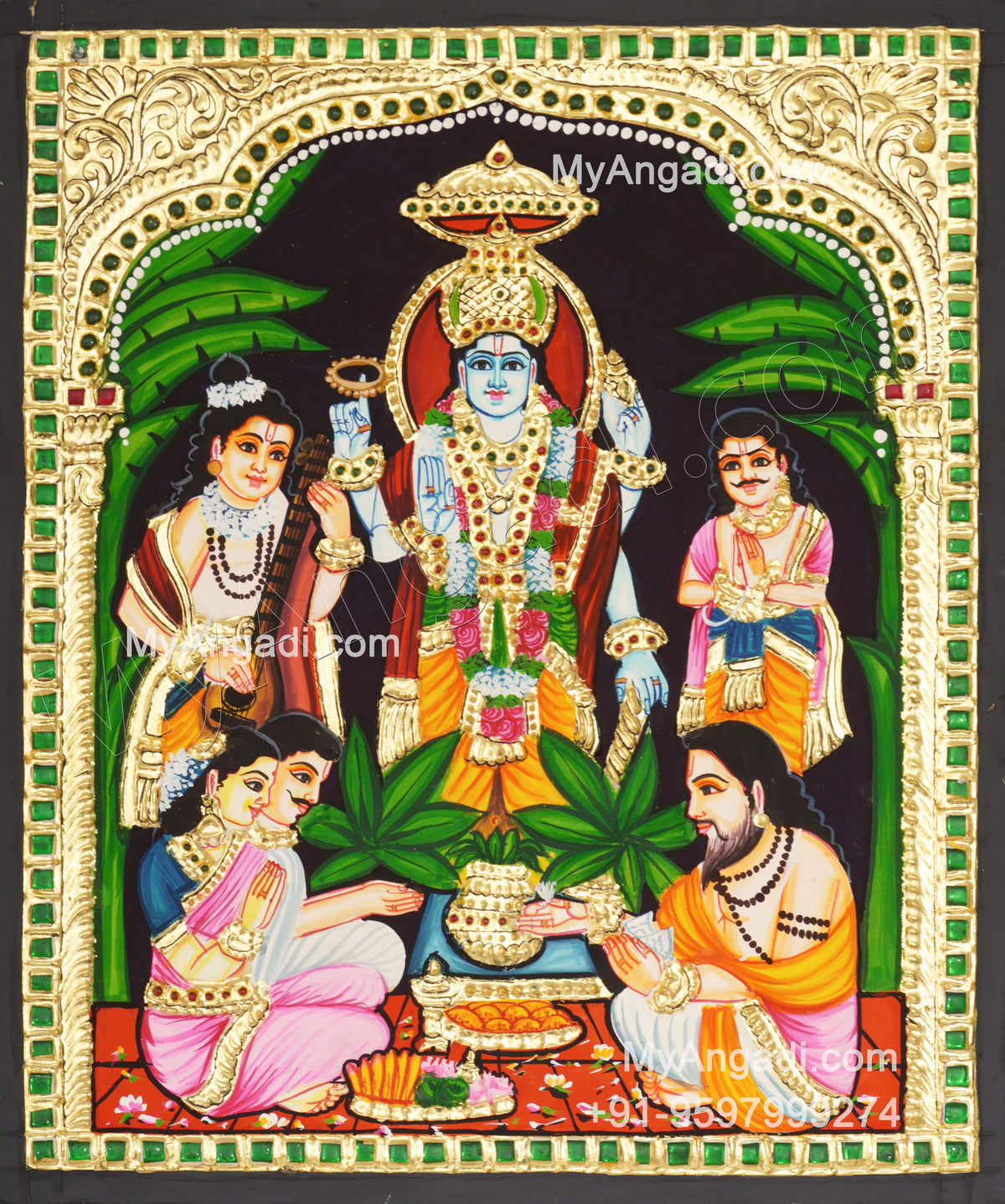 Sathyanarayana Tanjore Painting