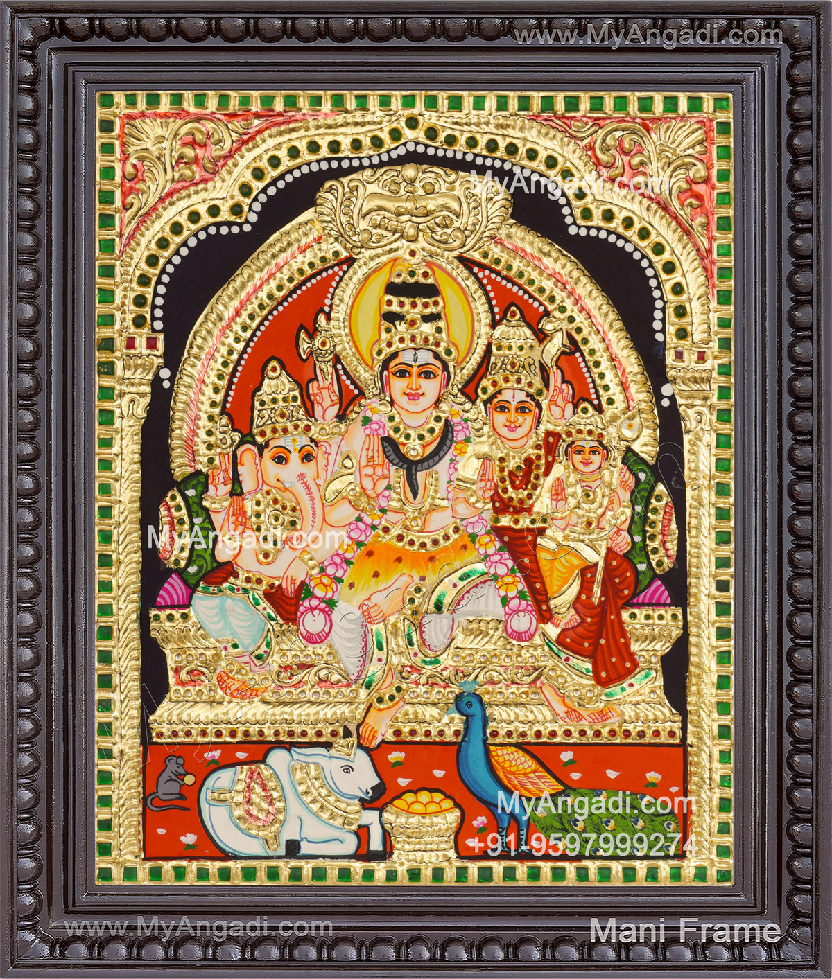 Sivan Kudumbam Tanjore Painting