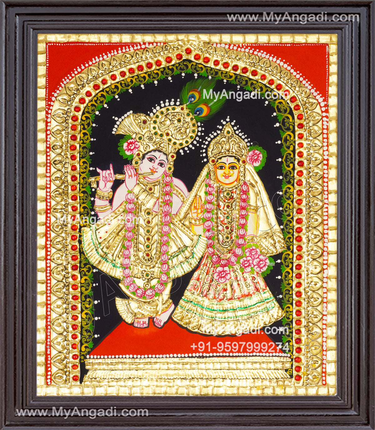 Radha Krishna Tanjore Painting
