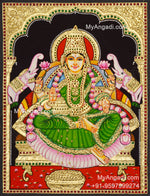Gajalakshmi Tanjore Painting