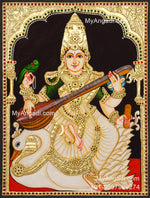 Saraswathi Tanjore Painting
