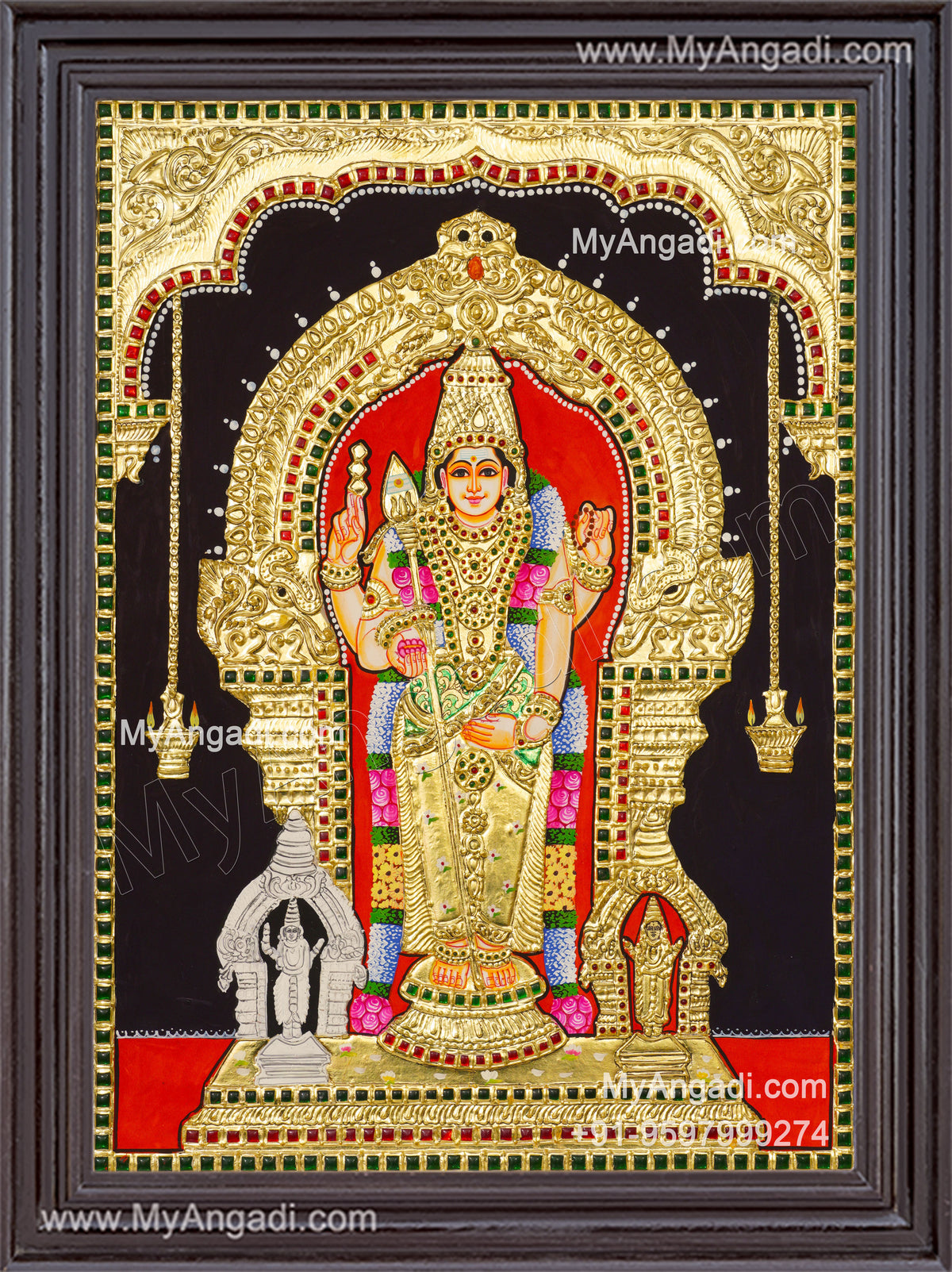 Thiruchendhur Murugan Tanjore Painting