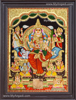 Raja Rajeshwari Tanjore Painting