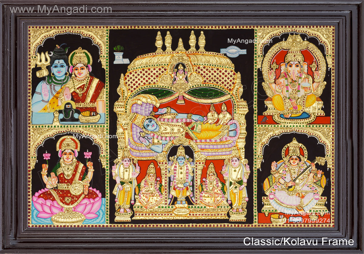 5 Panel Tanjore Painting