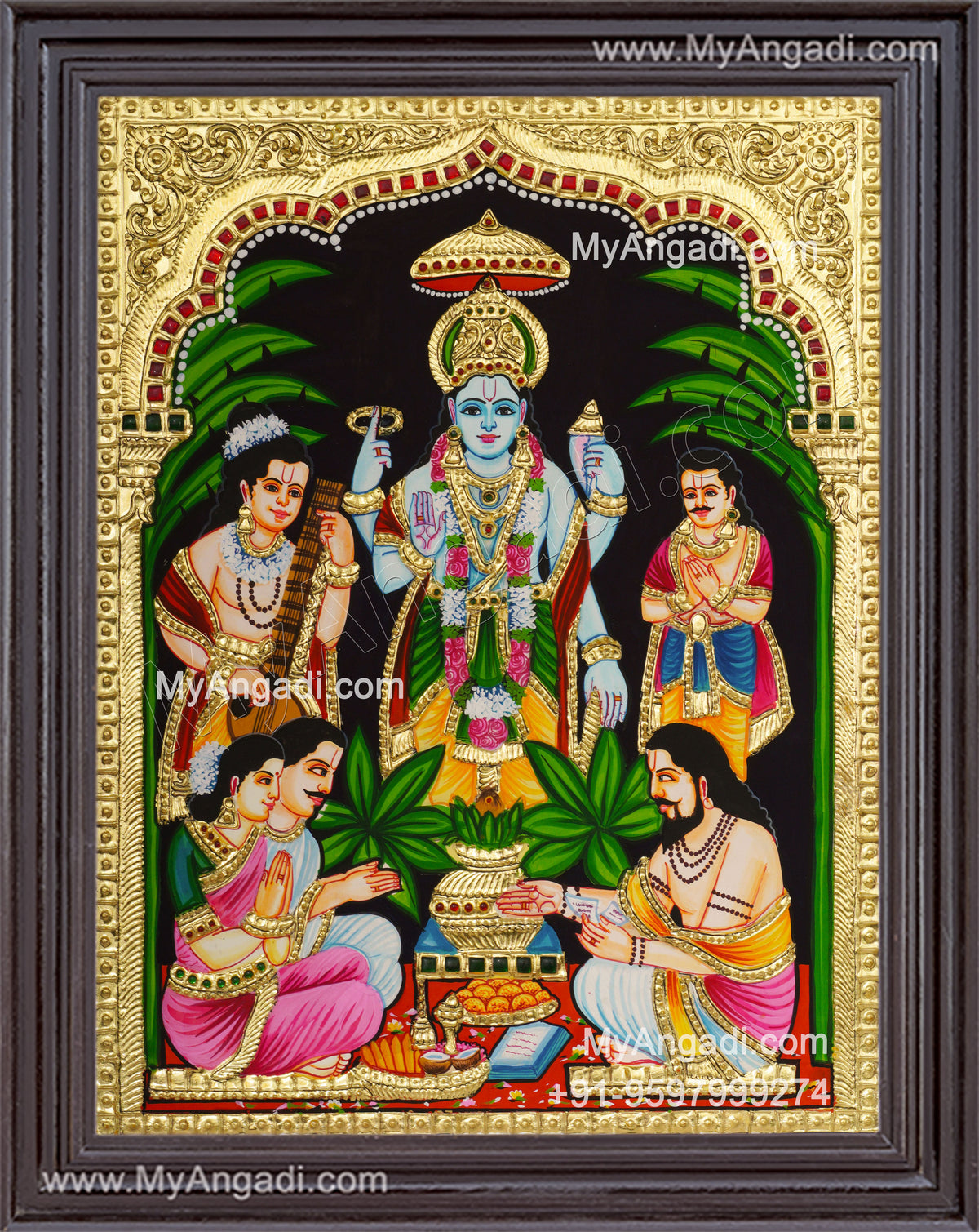 Sathyanarayana Tanjore Painting