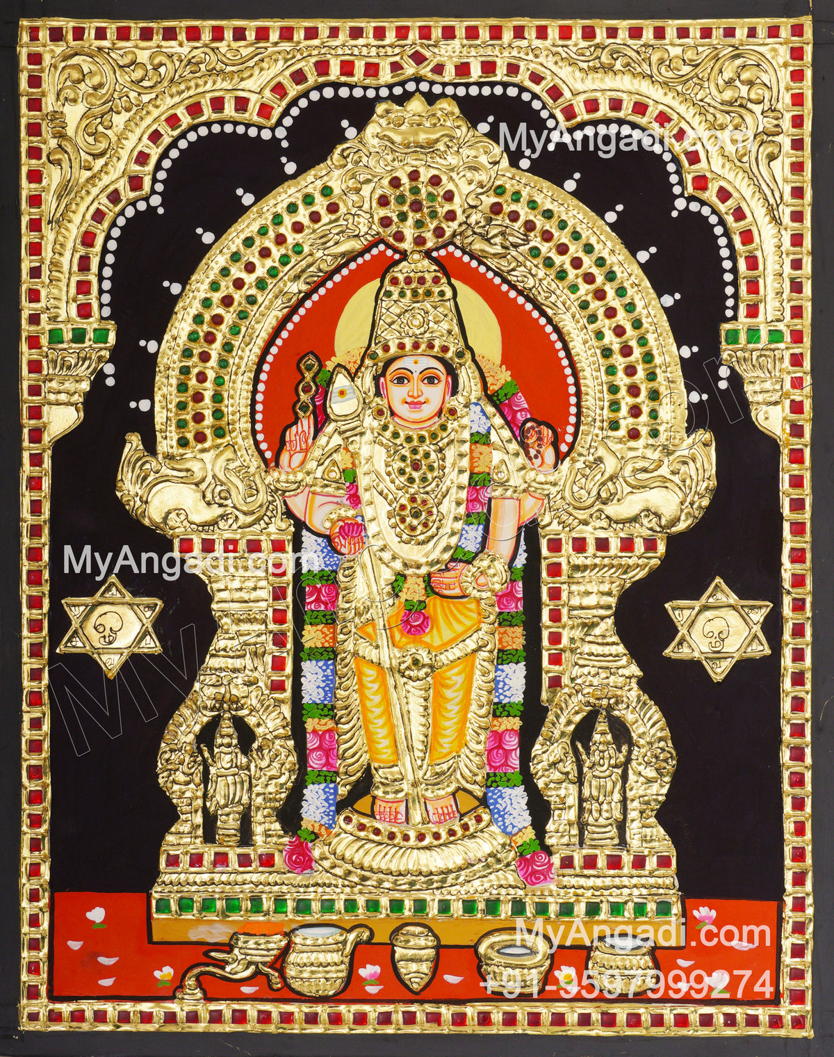 Thiruchendhur Murugan Tanjore Paintings