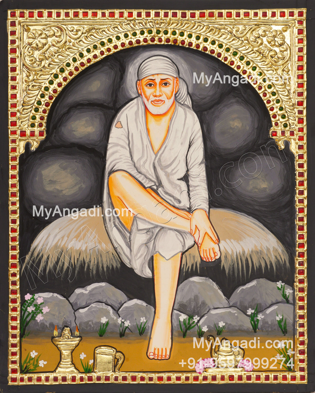 Saibaba Tanjore Painting