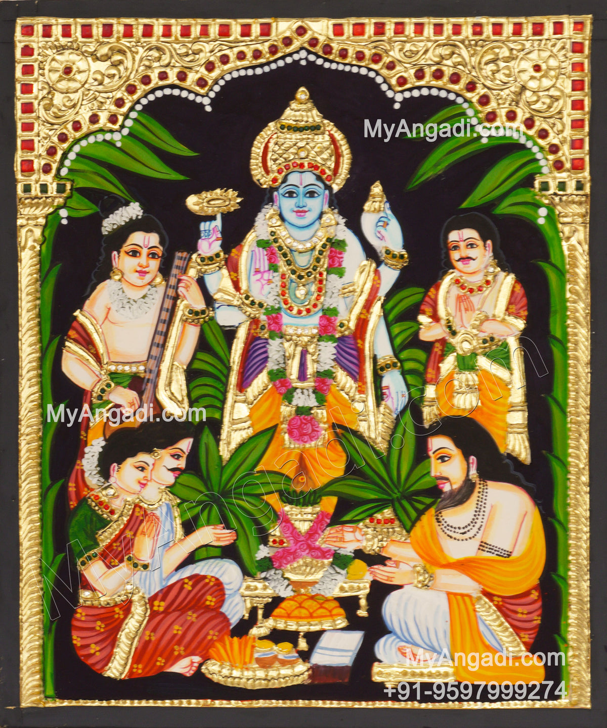 Sathyanarayana Tanjore Painting
