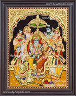 Ramar Pattabhishekam Tanjore Painting