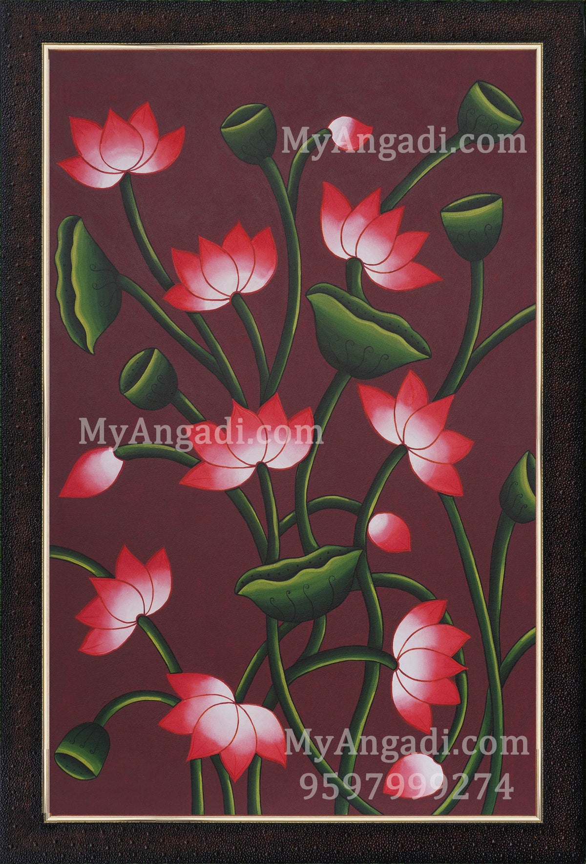 Lotus Canvas Painting