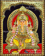 Ganesha 3D Tanjore Painting