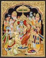 Ramar Pattabhishekam Tanjore Painting