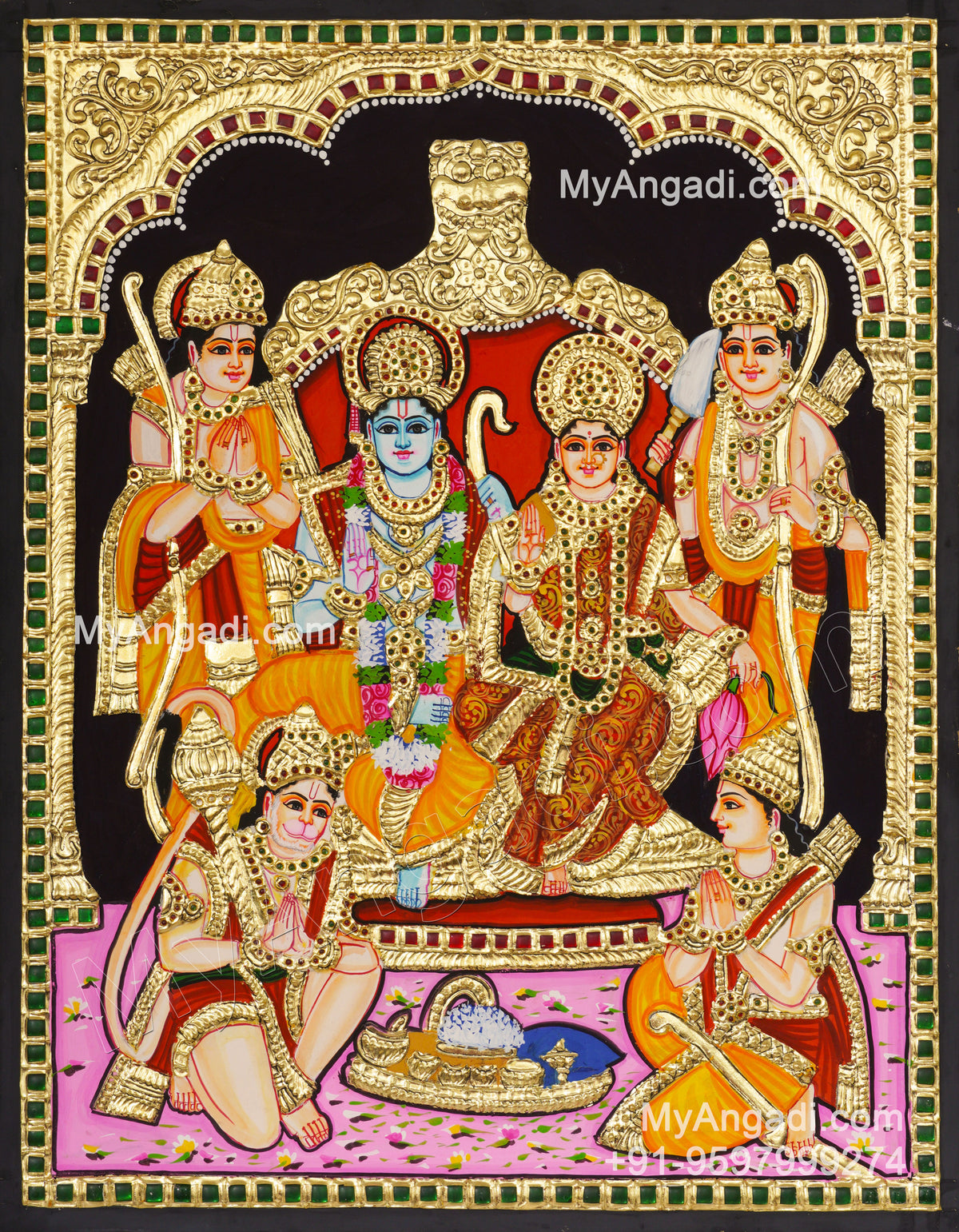 Ram Darbar Tanjore Painting