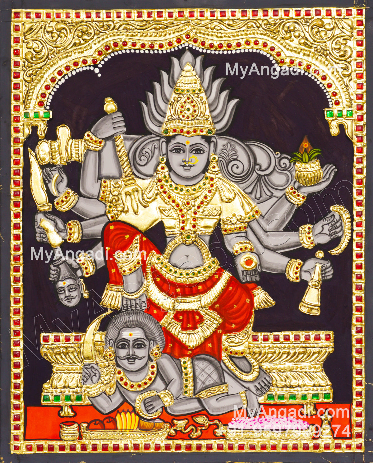 Sivalapuri Amman Tanjore Painting