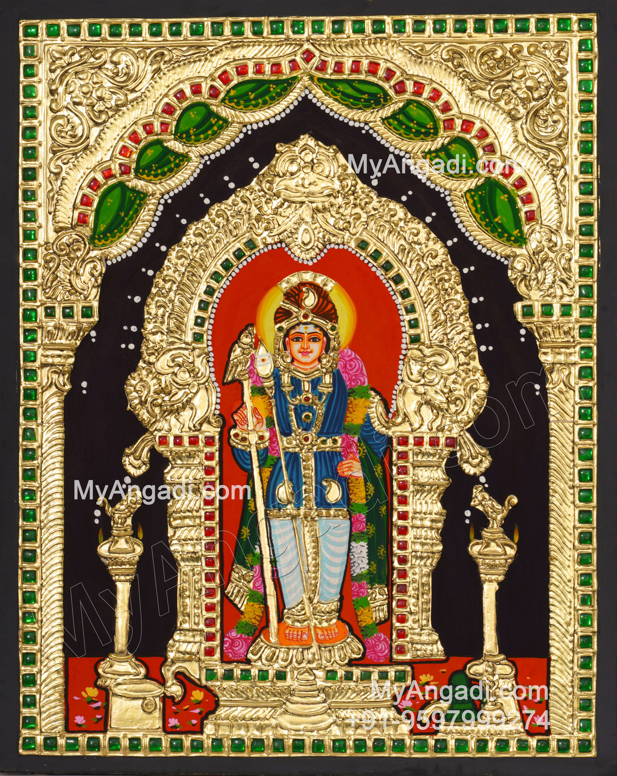 Murugar Tanjore Painting