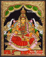Gajalakshmi 3d Tanjore Painting