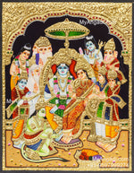 Ramar Pattabhishekam Tanjore Painting