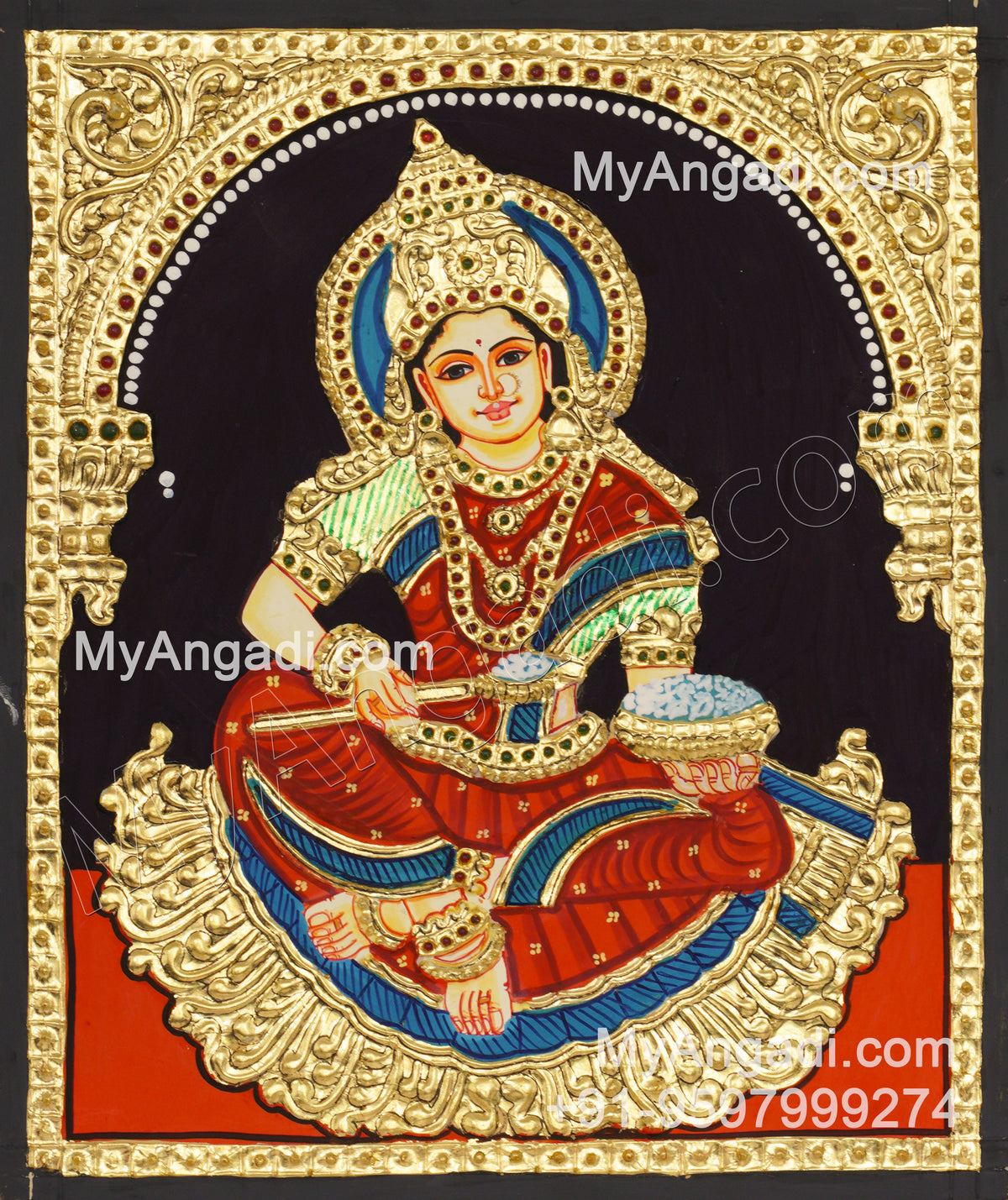 Annalakshmi Tanjore Painting