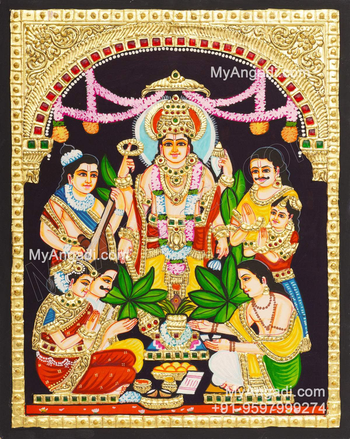Sathyanarayana Tanjore Painting