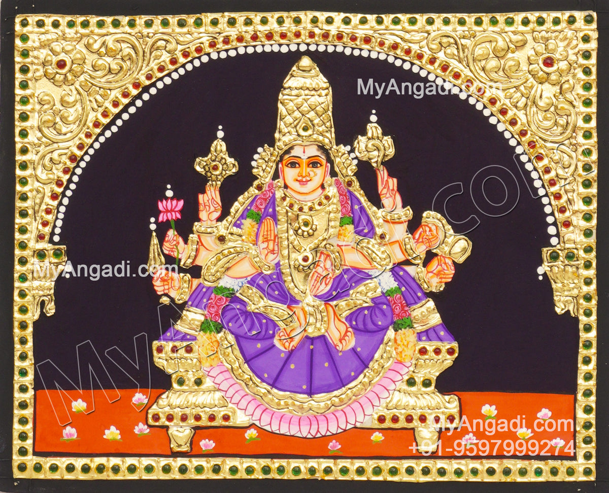 Vijaya Lakshmi Ashtlakshmi Tanjore Painting