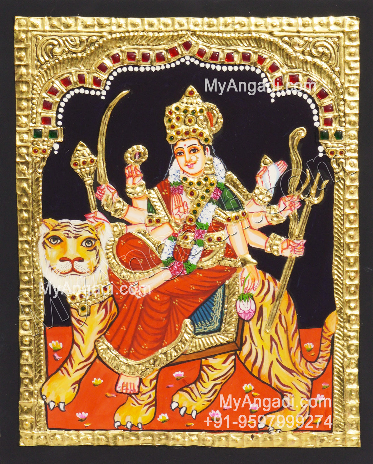 Durgai Tanjore Painting