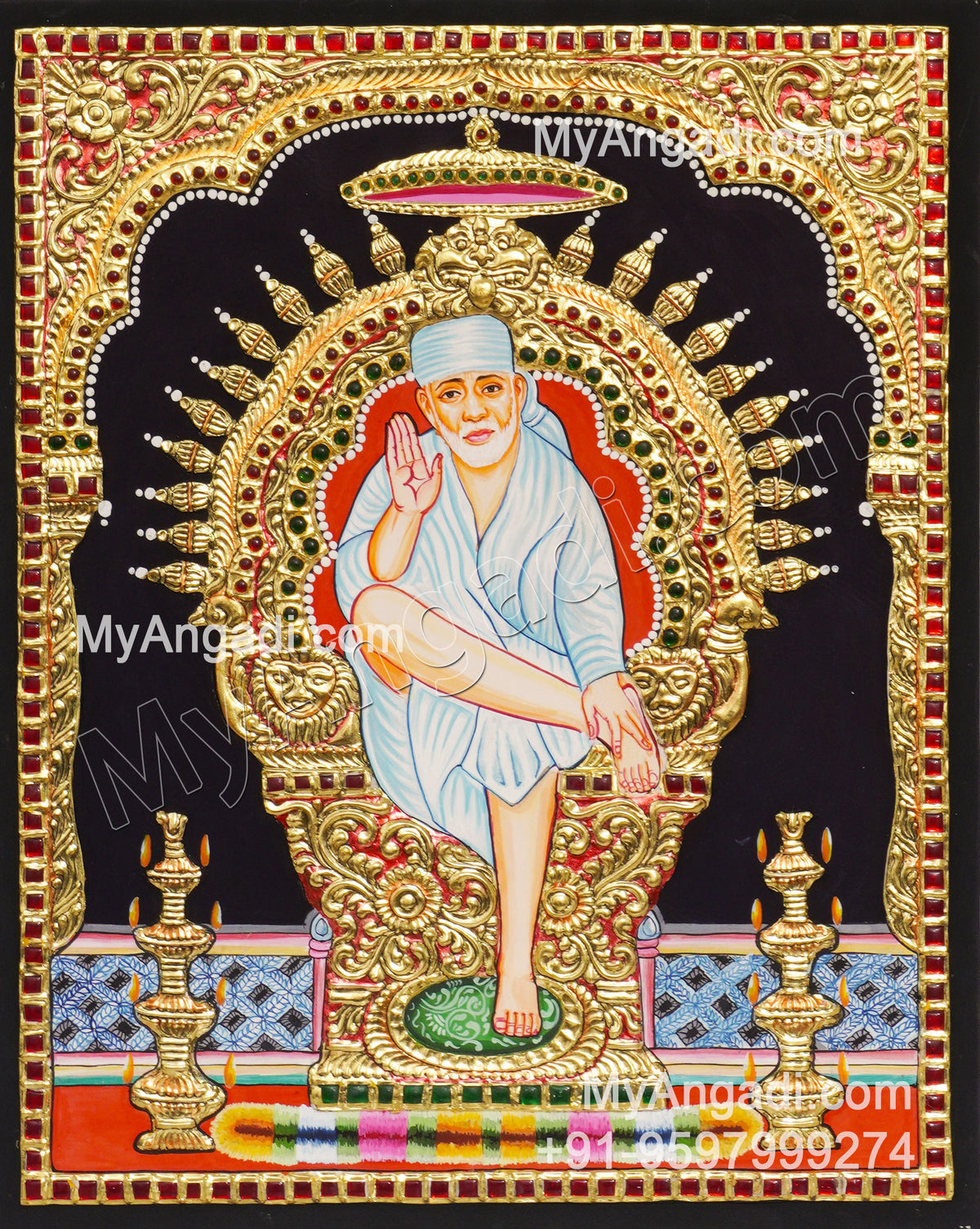 Saibaba Tanjore Painting