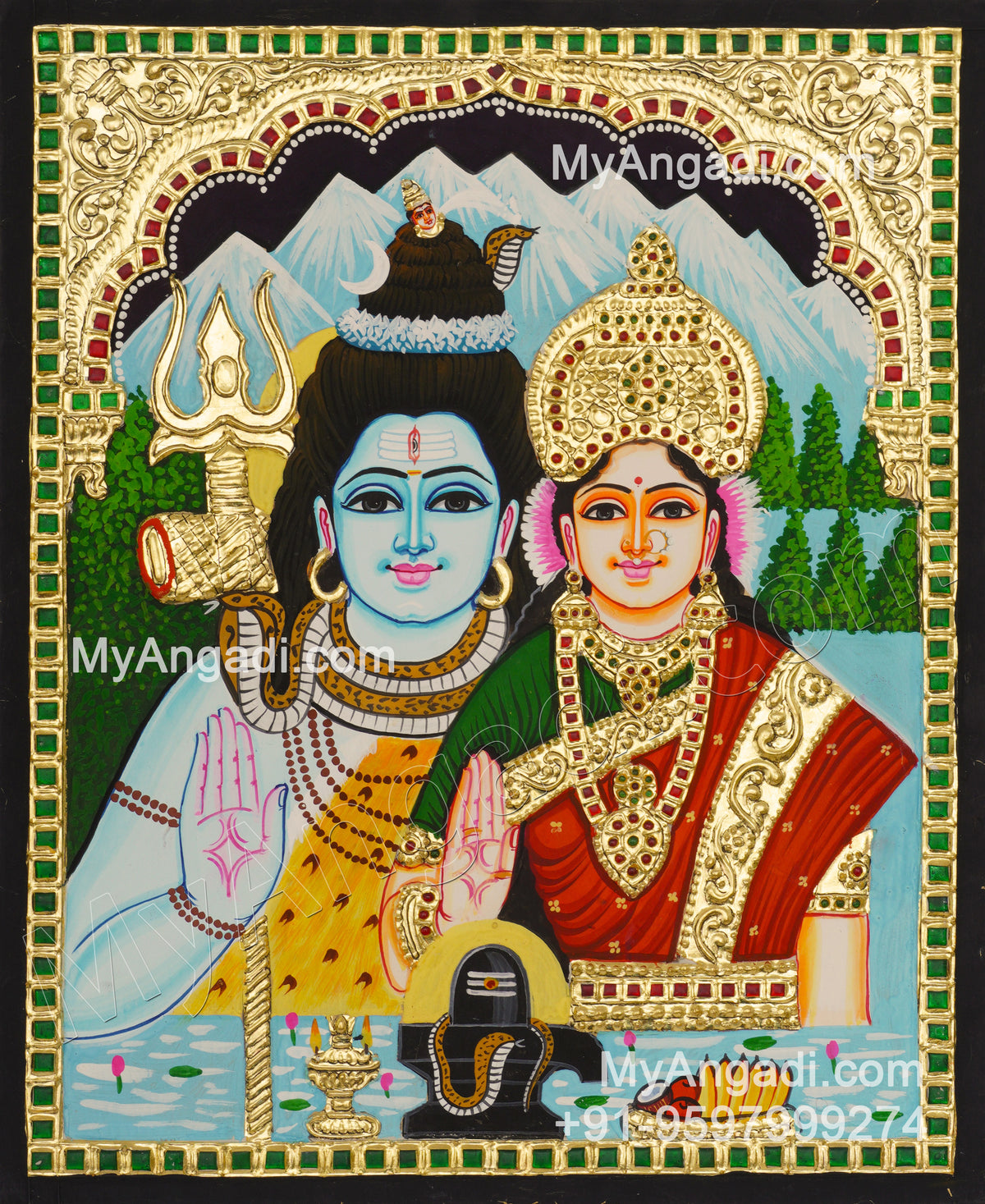 ShivanParvathi Tanjore Paintings