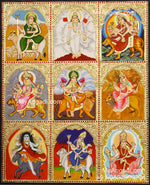 Nava Durgai Tanjore Painting