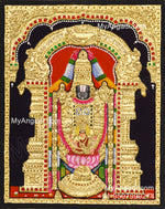 Venkateshwara swamy Lakshmi Tanjore Painting