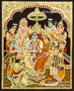 Ramar Pattabhishekam Tanjore Painting