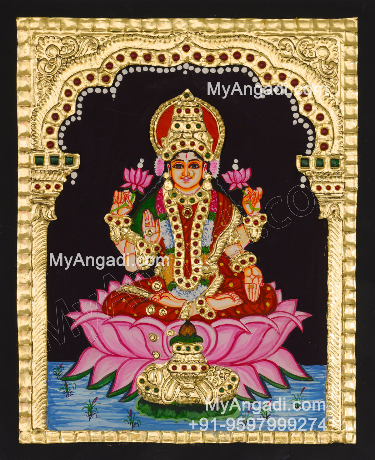 Lakshmi Devi Tanjore Paintings