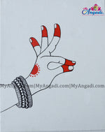 Hamsaya Mudra Bharathanatyam Series in Canvas Painting