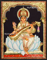 Saraswathi 3d Tanjore Painting