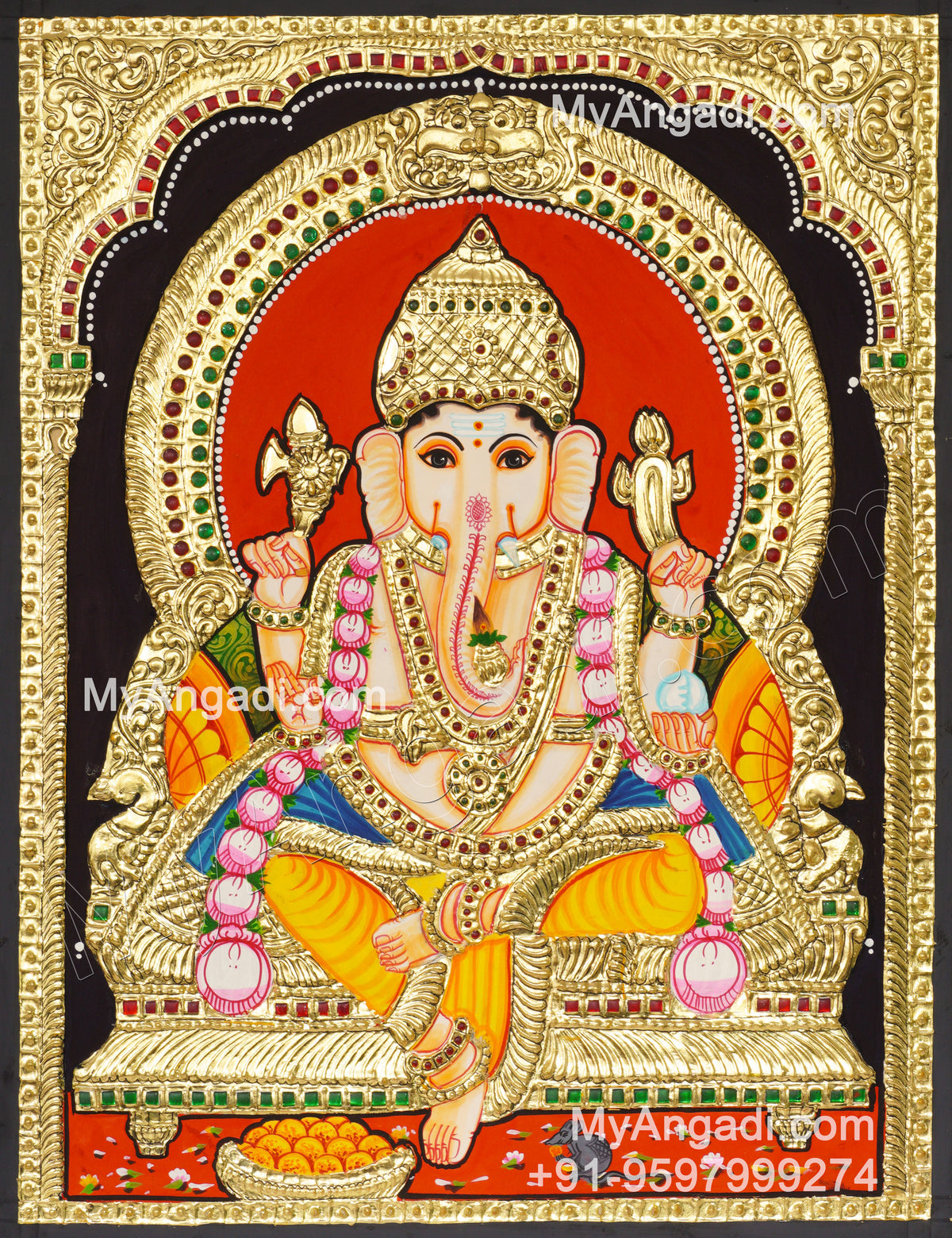 Ganapathi Tanjore Painting
