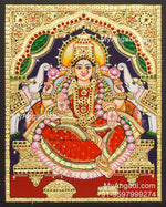 Gajalakshmi Tanjore Painting