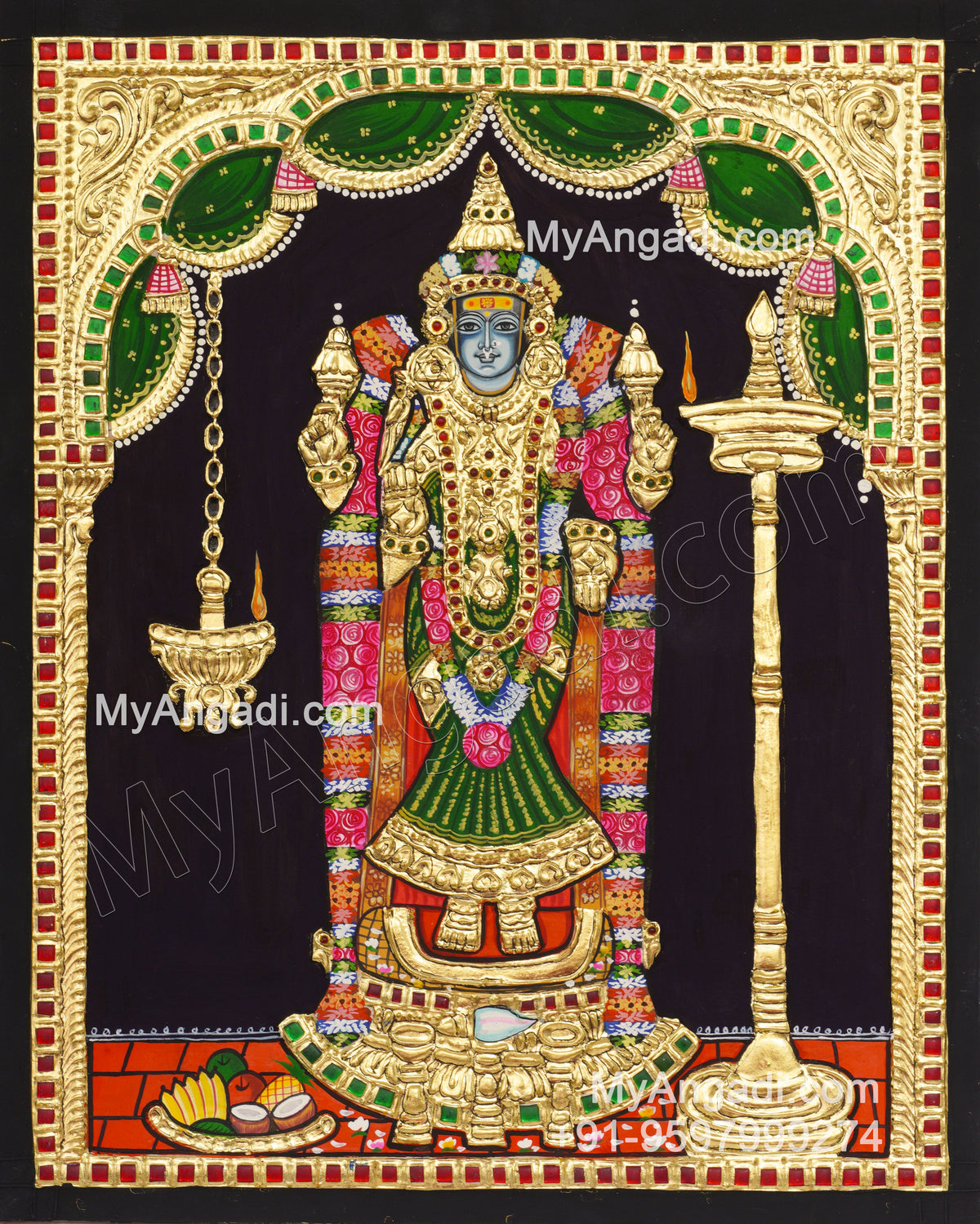 Akilandeswari Tanjore Painting