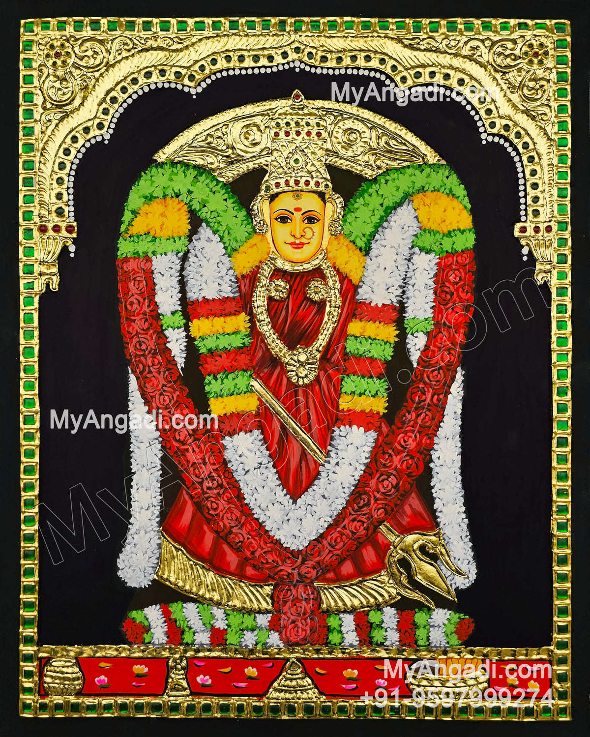 Kanaka Durga Tanjore Painting