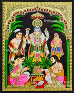 Sathya Narayana Swami Tanjore Painting