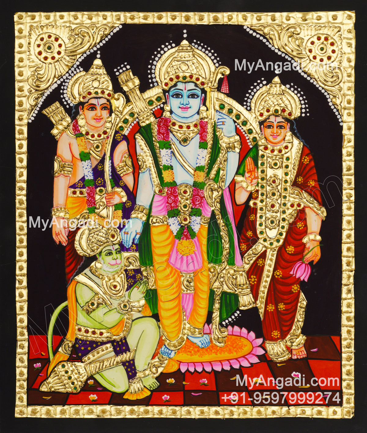Ram Darbar Tanjore Painting